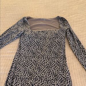 Aerie Leopard Print Maxi Dress